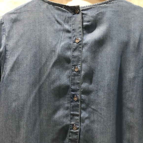 BEACH Lunch Lounge chambray peplum shirt. - Picture 4 of 12
